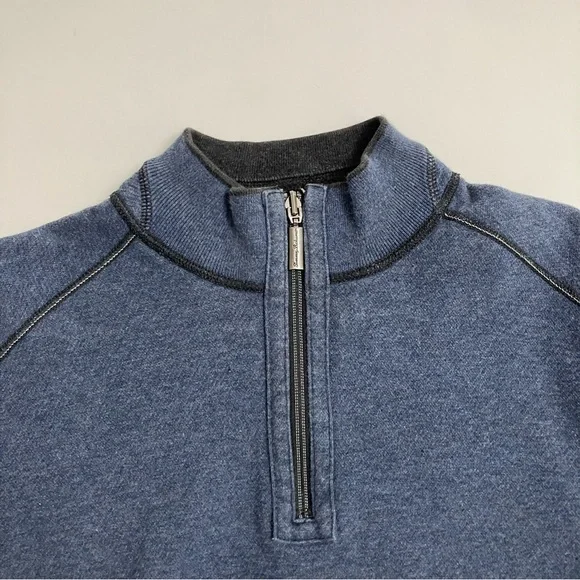 TOMMY BAHAMA reversible quarter zip - Picture 7 of 9